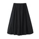 thumbnail image 3 of HH TRAF Falda de farol con globo negro decorada con lazo versátil nueva moda para mujer Falda elegante sexy hasta media pantorrilla informal para mujer, 3 of 4