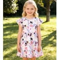 thumbnail image 4 of Disney Girls Dresses Minnie Mouse Graphic Pink Floral Flower Flowy Summer Spring Break Sundresses T-shirt Dress Toddlers Kids 3-4T, 4 of 12