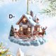 thumbnail image 4 of Christmas Hanging Decoration Christmas Tree Decoration Exquisite House Acrylic Hanging Decoration, 4 of 5