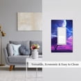 thumbnail image 5 of Haiem Dreamy Colorful Starry Sky Pattern Decorative Wall Plates, 1-Gang 5.0" x3.0", Unbreakable Thermoplastic Faceplate Cover for Decorator Receptacle Outlet & Switch-Style U, 5 of 6