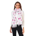 thumbnail image 2 of FORMRS Womens Scarf Winter Soft Long Big Warm Shawls Wrap Tassel Scarves, Purple Polka Dots, 2 of 9
