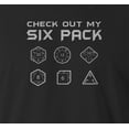 thumbnail image 2 of 9 Crowns Men's Tee D & D Funny T-shirts (DDSixpack-Black, Large), 2 of 3