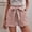 S-Pink, variant on Women'S Shorts Shorts For Bowknot Belted Elastic High Waisted Shorts Summer Beach Shorts For With Pockets Basic Clothes S M Blue