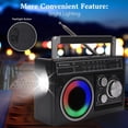 thumbnail image 1 of Solar Retro Radio Outdoor Emergency Multifunction Bluetooth FM AM Radio Player Disaster Prevention Radio with Lighting, 1 of 6