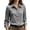 Dark Gray, variant on THNCYX Striped Button Up Long Sleeve Shirts For Women Collar Pocket Casual Work Office Blouses Soft Comfort Womens Tops Professional Look