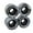 Black, variant on C7skates Dark Magic 62mm Quad Roller Skate Wheels (Enchanted Forest)