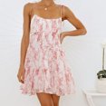 thumbnail image 3 of Vestido De Flores Vestido floral bohemio para mujer Vestido sin mangas Ropa de playa de verano (Blanco L) Cgtredaw para Mujer Blanco T S, 3 of 5