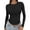 Black, variant on Long Sleeve Shirts For Women Women Outdoor Long Sleeve Round Neck Slim Polyester Spandex Basic Sports Layering Top Red Xs-Xl