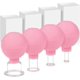 thumbnail image 1 of Juego de 4 piezas de ventosas para terapia facial, ventosas al vacío, rosa intenso, antienvejecimiento, masajeador para cuello, cabeza y hombros, 1 of 5