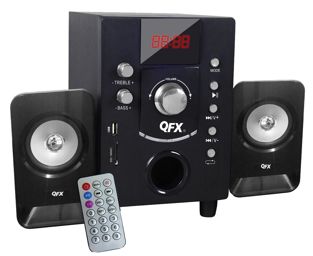 QFX BT202 2.1 Speaker System 20 W RMS Shelf Mountable