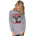 thumbnail image 4 of Hunting Season Miss You Deer Hunter Long Sleeve TShirt Men Women Brisco Brands S, 4 of 6