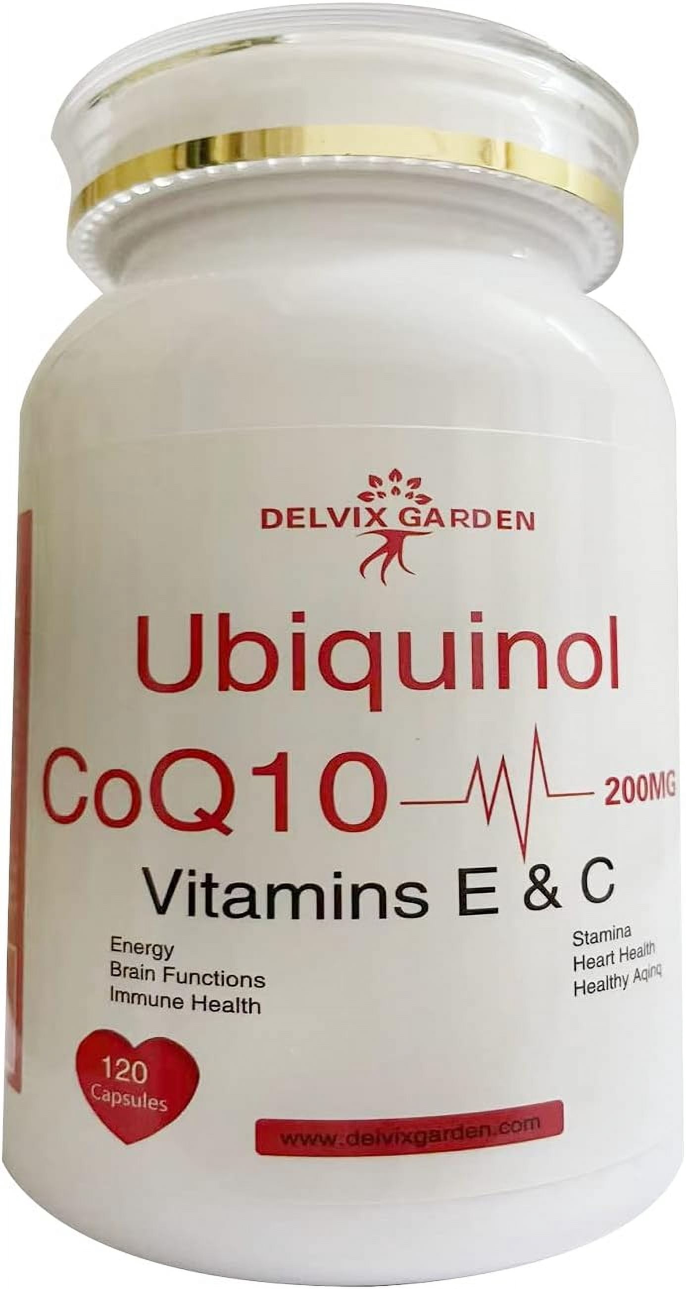 Ubiquinol CoQ10 200mg 120 Capsules – Antioxidant & Heart Health Support for Men & Women