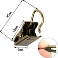 thumbnail image 2 of 20 Curtain Clips W/hook - Antique Brass, 2 of 4