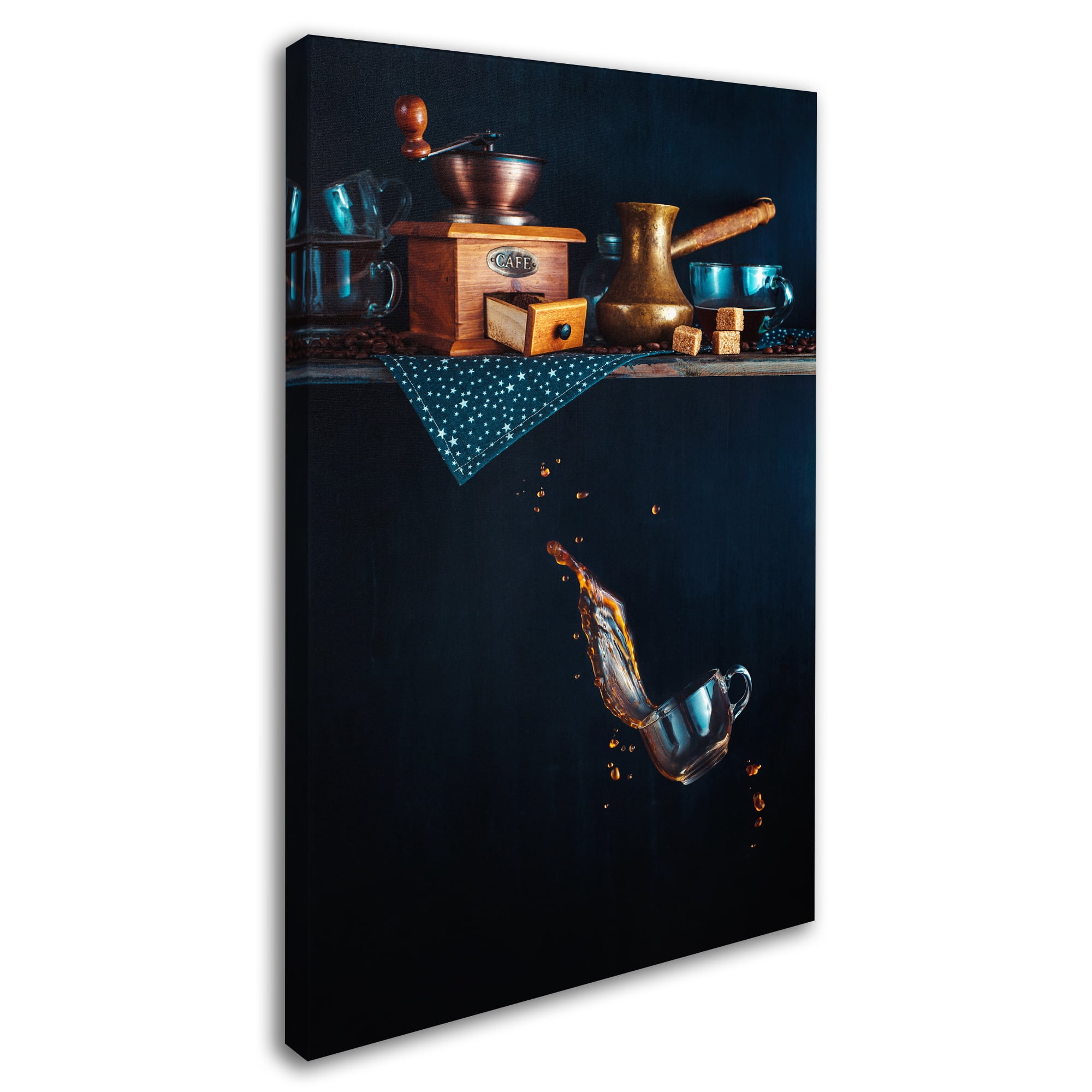 Trademark Fine Art 'Coffee From The Top Shelf' Canvas Art by Dina Belenko