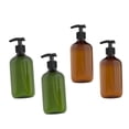 thumbnail image 3 of Advancent Dispensador de jabón, botellas con bomba de presión, botella de champú tipo empuje, desinfectante verde para dispensar gel de baño, juego de Juegos de accesorios de baño Numero 3 Advancent HA042823-03, 3 of 6