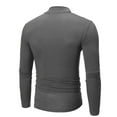 thumbnail image 3 of CENL Winter Warm Men Mock Neck Basic Plain T-shirt Blouse Pullover Long Sleeve Top, 3 of 9