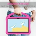 thumbnail image 7 of ELEHOLD Rugged Case for Walmart Onn 12.1 Inch Pro Tablet 2024 (Model:100146663) Kids Friendly EVA Full Body Protective with Kickstand Handle Grip Shockproof Anti-Scratch Case, Rose, 7 of 7