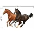 thumbnail image 2 of Wallmonkeys Gallop Horses Isolated Peel and Stick Wall Decals WM175303 (36 in W x 23 in H), 2 of 4