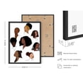 thumbnail image 2 of HAUS AND HUES Black Girl Wall Art & Hair Posters for Women - Black Women Art & African American Posters for Wall | Black Woman Wall Art & African Art Pictures Hairstyle Collage (Black Framed, 12x16), 2 of 6