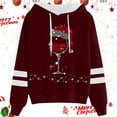 thumbnail image 2 of WILLBEST Sudadera con Capucha Sudadera con Capucha y Cordón con Estampado Navideño Informal para Mujer Chica​​, 2 of 3