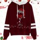 thumbnail image 2 of WILLBEST Sudadera con Capucha Sudadera con Capucha y Cordón con Estampado Navideño Informal para Mujer Chica​​, 2 of 3