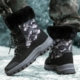 thumbnail image 5 of YLYL Womens Mens Camouflage Snow Boots Warm Fur Lined Anti-Slip Waterproof Lace up Winter Mid Calf Boot, 5 of 9