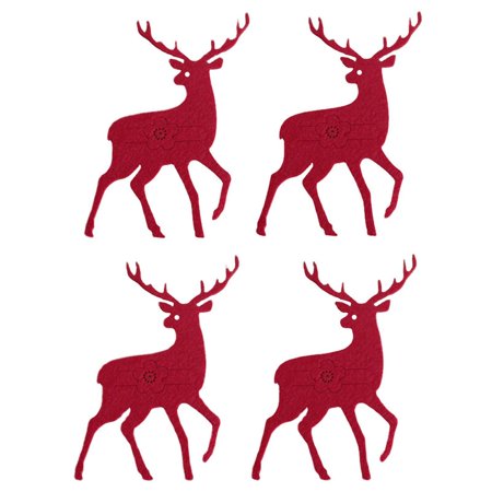 

Christmas Cutlery Holder|Durable Christmas Running Elk Cutlery Bag Set|Christmas Tableware Holder for Dinner Table Decorations