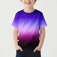thumbnail image 2 of KyCheLot Colorful Tops for Boys Crewneck Gradient Color Print Short Sleeve Blouse Summer Playwear School 4-13Years, 2 of 4