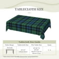 thumbnail image 6 of Rectangle Table Cloth, Traditional Scottish Tartan Plaid Pattern Resistant Washable Tablecloth Decorative Table Cover for Dining, Indoor and Outdoor, 6 of 6