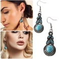 thumbnail image 1 of Bohemian Style Turquoise Dotted Earrings - for Girlfriend Wife or Daughter, 1 of 6