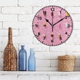 thumbnail image 3 of Ice Cream Wall Clock Modern Small Clock Gold Hands for Office, Home, Bedroom,School 9.84in, 3 of 11