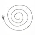 thumbnail image 3 of 1 pc Non-Tarnish 304 Stainless Steel Curb Chain Necklace with Lobster Claw Clasp Stainless Steel color Link: 3x2x0.6mm 19.68 inch(50cm), 3 of 5