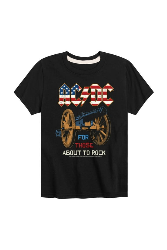 ACDC - For Those About To Rock - Toddler And Youth Short Sleeve Graphic T-Shirt