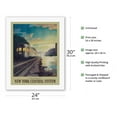 thumbnail image 2 of New York Central System- Hudson River- Diesel powered train - Vintage Railroad Travel Poster by Leslie Ragan - Fine Art Rolled Canvas Print 20in x 26in, 2 of 4