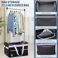 thumbnail image 5 of MOPHOTO Dance Bag with Garment Rack, 27" Dance Garment Bags for Dancers Girls Competition, Collapsible Rolling Dance Garment Bag with Wheels for Travel, Duffle Bag Luggage for Women and Men, 5 of 9