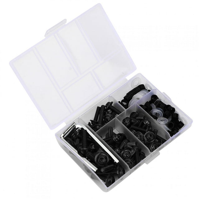 Qiilu Kit de Carénage, 158 Pcs/ensemble Kit de Clé de Joint de Carénage Universel Accessoire de Moto