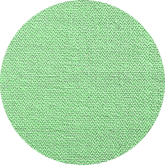 Ahgly Company Indoor Round Solid Emerald Green Modern Area Rugs, 8' Round