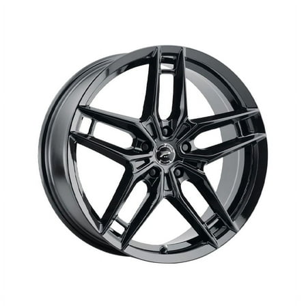 1 Platinum 17x8 5X120  35 464BK Lotus Gloss Black Wheel Rim
