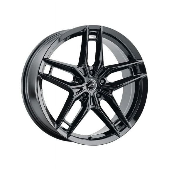 1 Platinum 17x8 5X120  35 464BK Lotus Gloss Black Wheel Rim