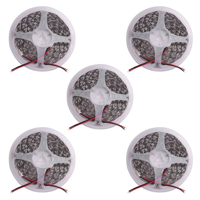 5X 300 LED Blanco Calido 5050 SMD Flexible Tira de Luz 12V Club 5M