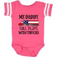 thumbnail image 3 of Inktastic Daddy Plays with Trucks Boys or Girls Baby Bodysuit, 3 of 5