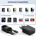thumbnail image 3 of 45W Samsung Chargeur Rapide, Port USB Type C Cable Chargeur Samsung Ultra Rapide Chargeur Compatible avec (2m), 3 of 5
