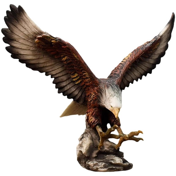 vlrwzc Resin Eagle Statue Wild Bird Animal Model Ornament Art Statue Collectible Home Office Desktop Feng Shui Decoration Figurines