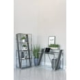 thumbnail image 2 of Alamosa Glass Top Writing Desk Chrome, 2 of 2