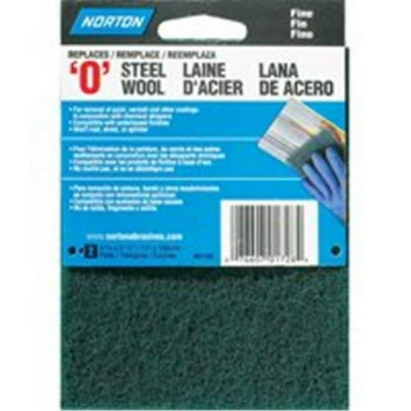 Norton 1728 Synthetic Steel Wool- Green Fine