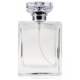 thumbnail image 5 of Frasco de perfume con pulverizador JM cuadrado transparente y nebulizador plateado pulverizador para viajes aceites esenciales, 5 of 5