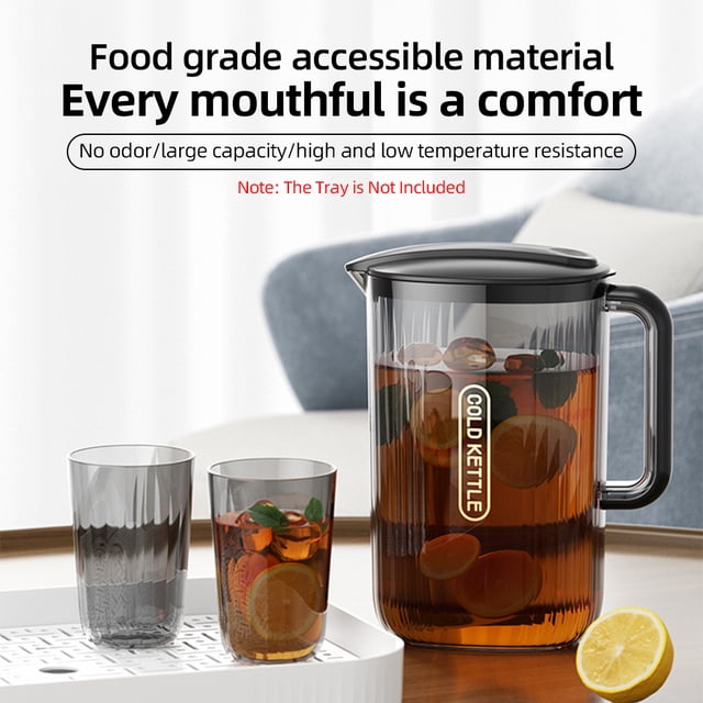 Tea Pitcher,Water Er Door Serveware And Container Kettle With 4 Drinks 74oz Iced Cold Drinks 74oz Door Water With Container Liquids Or With 4 Cups Handle Serveware And Tea Er Kettle Or Cold Drinks