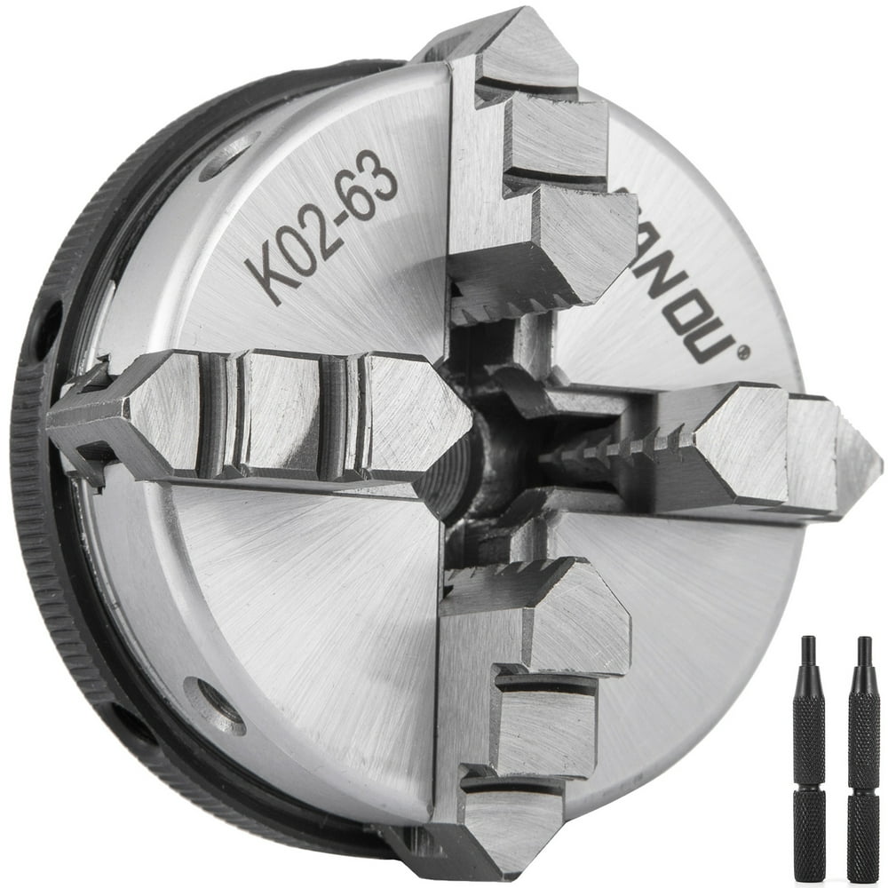 VEVOR K0163 Lathe Chuck 2.5",Metal Lathe Chuck SelfCentering 4Jaw