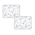 thumbnail image 1 of Oleegame 2PC Placemat Absorbent Dish Drying Mat For Kitchen Countertop Dish Drying Pad With Non Slip Rubber Hide Stain Kitchen Mat Coffee Maker Mat For Home Bar Counter White, 1 of 4