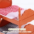 thumbnail image 2 of 1 Ensemble Maison de Poupée Lit Miniature Modèle avec Couettes Lit Drap Oreiller Mini Double Pont Modèle, 2 of 8